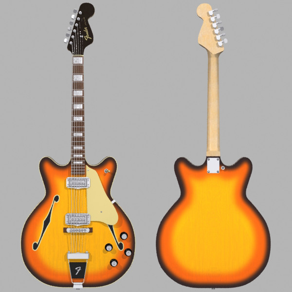 guitar fender coronado max - Fender Coronado Guitar: Sunburst Finish: Max Format... by phantomliving